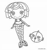 Lalaloopsy Coloring Pages Mermaid sketch template