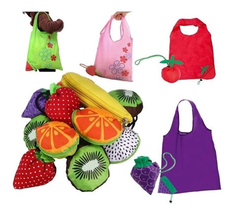 bolsa plegable para hacer las compras con forma de fruta don alberto