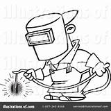 Welder Clipart Welding Coloring Pages Illustration Royalty Rf Toonaday Leishman Ron Printable Getcolorings Getdrawings Color sketch template