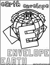 Coloring Envelope Earth Envelopes Pages Getcolorings Getdrawings sketch template