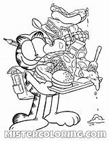 Garfield Kolorowanka Kot Kolorowanki Druku Coloriage Malvorlage Tray Trickfilmfiguren Malowanki Mistercoloring Lasagna Kategorien Pomaluj Drukuj Pobierz sketch template