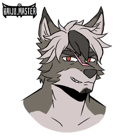 alex greyback wolf form headshot  kaijumaster official  deviantart