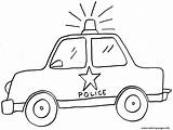 Kid Car Police Coloring Draw Pages Printable sketch template
