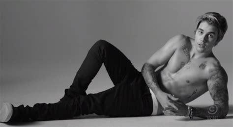 justin bieber spoofs calvin klein ads for comedy central roast promo