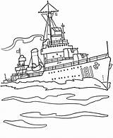 Coloring Forces Armed Navy Sheets Pages Military Destroyer Ship sketch template