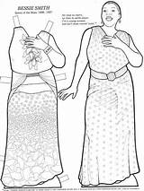 Paper Dolls Bessie Smith Great Women Picasaweb Google Coloring sketch template