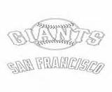 Coloring Pages Giants Logo Mlb Francisco San Baseball Sport Sf Printable Template Info sketch template
