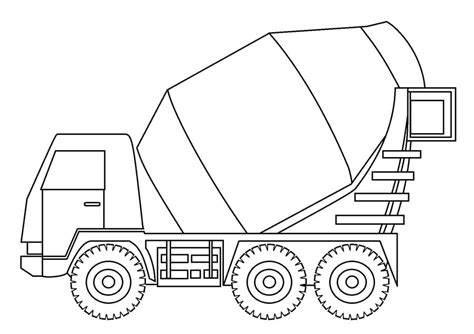 construction truck coloring page  printable coloring pages  kids