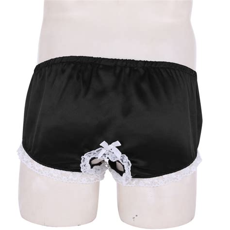 Sissy Open Crotch Panties Men S Lace Bikini Briefs G String Underwear