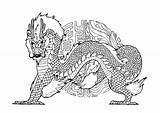 Draghi Drachen Dragones Erwachsene Adulti Pauline Adultos Malbuch Asiatique Nouvel Chinois Justcolor Artistes Coloriages sketch template