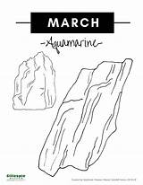 Birthstone Geology Resources Mineralogy sketch template