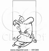 Abducted Shocked Being Man Toonaday Royalty Outline Illustration Cartoon Rf Clip 2021 sketch template