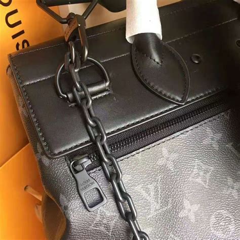 Louis Vuitton Lv Men Steamer Pm Bag In Monogram Eclipse Coated Canvas