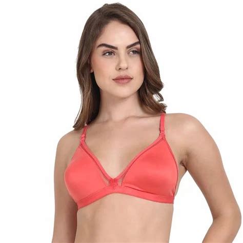 Women Blended Cotton Simple Design Bra Size 34c And 38b At Rs 80