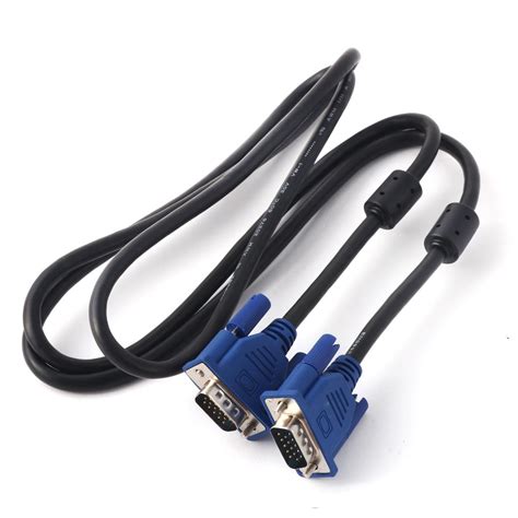lcd computer monitor vga male  male  pin cable wire blue black ft length walmartcom