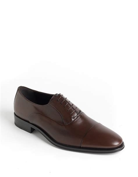 Bruno Magli Miaoco Leather Oxford Shoes In Brown For Men Lyst