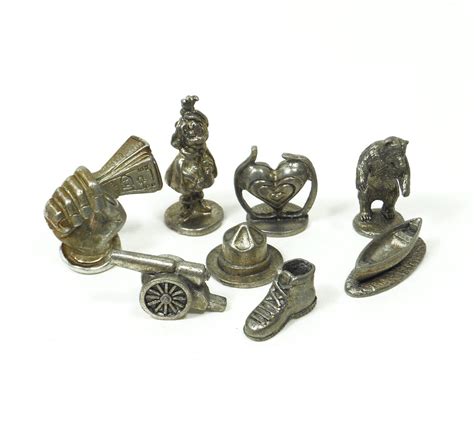 monopoly metal figures game pieces jewelry supply repurpose