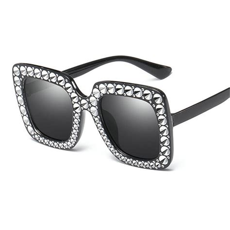 Buy Fashion Oversized Diamond Sunglasses
