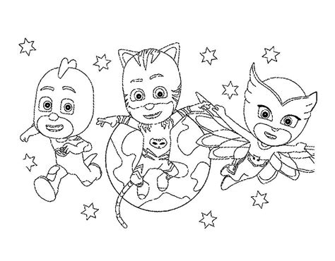 pj masks coloring pages print    day