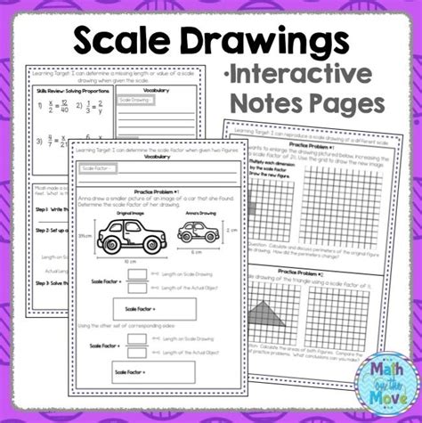 scale drawings notes  practice  seventh