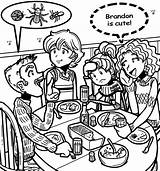 Brandon Coloring Dork Diaries Nikki Pages Family Over Diary Printable Came Dinner Print Sheets Color So After Happily Ever Happened sketch template