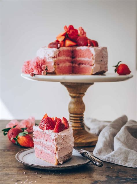 Pink Strawberry Cake Recipe With Strawberry Icing Klara`s Life