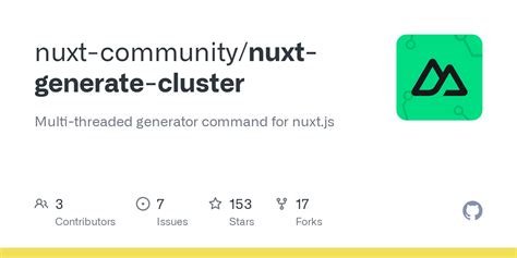github nuxt communitynuxt generate cluster multi threaded generator