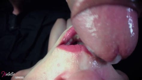 female pov messy sloppy deepthroat cum in mouth