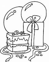 Coloring Pages Presents Birthday Happy Food Printable Kids Box Choose Board Sheets Dekoking sketch template