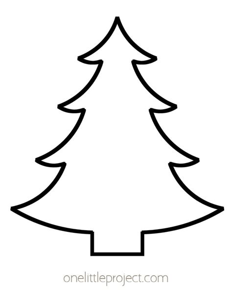 christmas tree template  printable christmas tree outlines