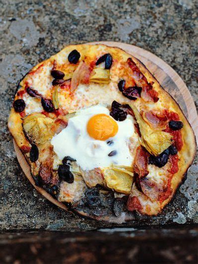 Egg And Prosciutto Pizza Bread Recipes Jamie Oliver