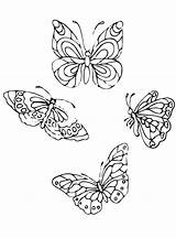 Vlinders Schmetterlinge Kleurplaat Malvorlage Butterflies Ausmalbild Vlinder Persoonlijke Stimmen Stemmen Kleurplaten sketch template