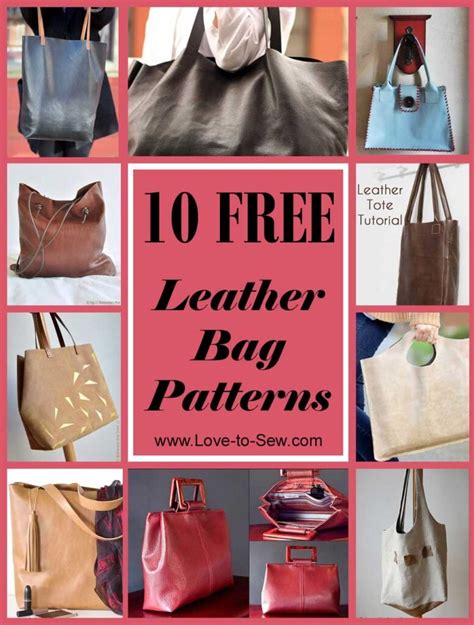 leather bag patterns love  sew
