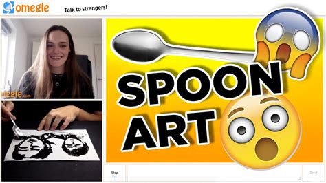 drawing with spoon on omegle priceless reactions rooneyojr youtube