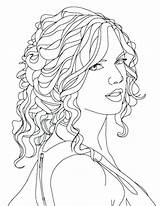 Coloring Pages Hair Swift Taylor People Ross Curly Famous Printable Realistic Bob Print Color Colouring Coloring4free Lynch Natural Adult Getcolorings sketch template