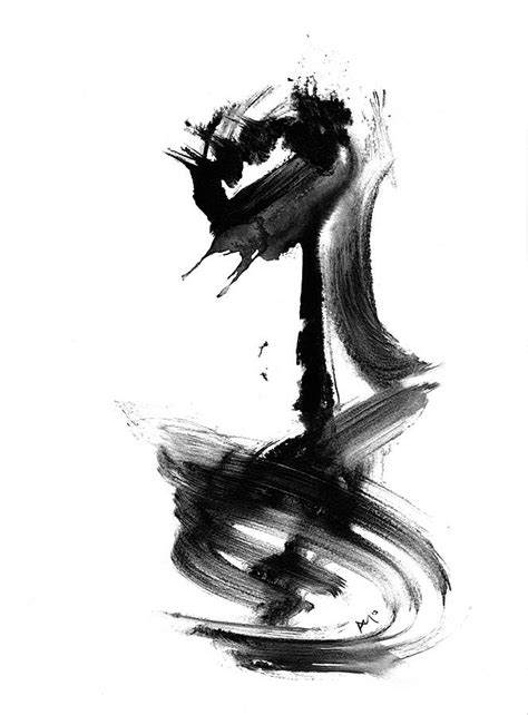 abstract art black  white giclee print  paul maguire art