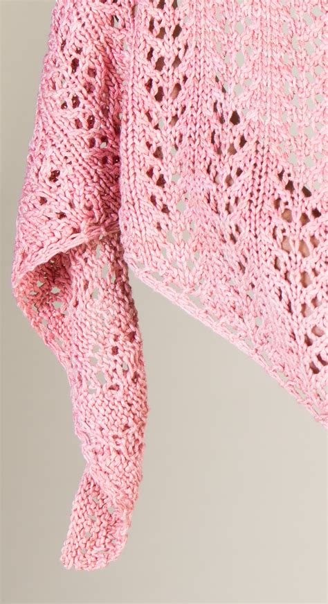 easy lace knitting pattern  sausalito shawl interweave