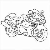 Hayabusa Easy Bike Draw sketch template