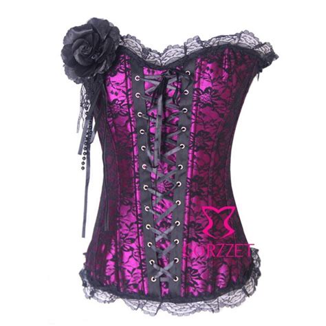 new 2014 party clubwear womens corsets purple strapless boned overbust