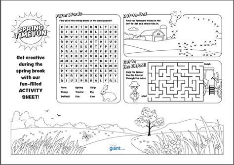 printable childrens activity sheets printable templates