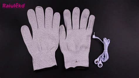 Conductive Silver Fiber Tens Ems Electrode Massage Gloves Socks Wrist