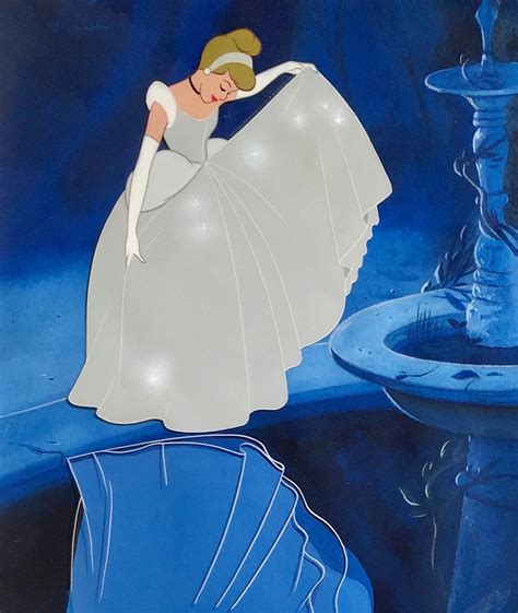 Original Production Animation Cel Of Cinderella From Cinderella 1950