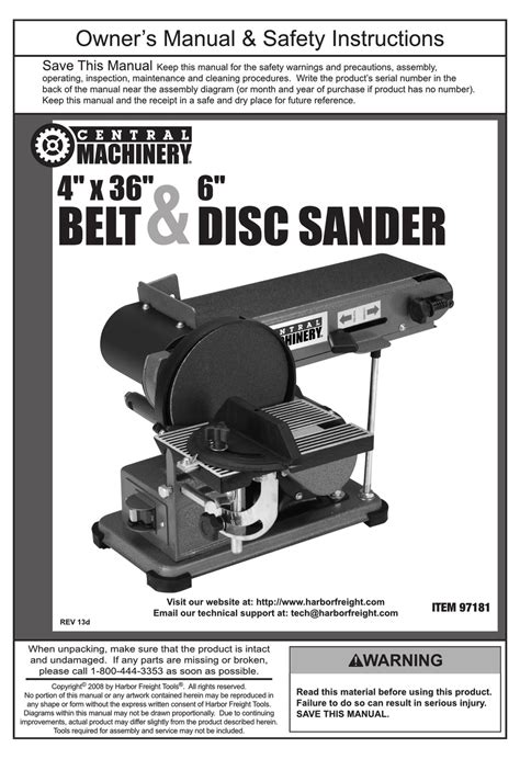 central machinery  owners manual   manualslib