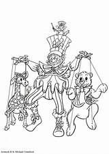 Puppet Coloring Pages Show Clipart Theater Theatre Template Color Printable Popular sketch template