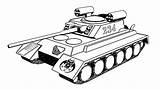 Coloring Army Tanks Pages Print sketch template