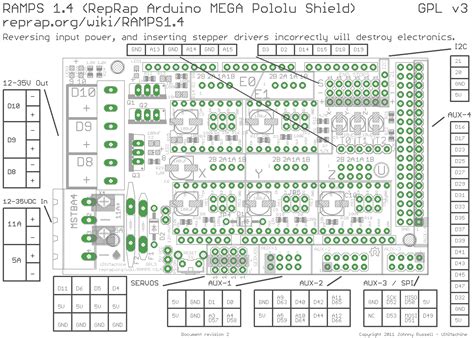 reprap ramps  printer circuit connection graph osoyoocom