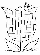 Mazes Printable Pages Coloring Maze Little Worksheet Activity Spring sketch template