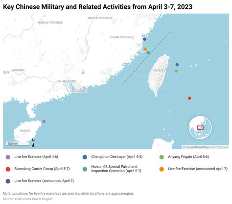 tracking chinas april  military exercises  taiwan