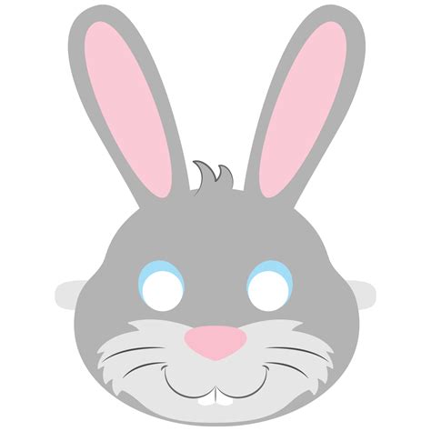printable bunny face