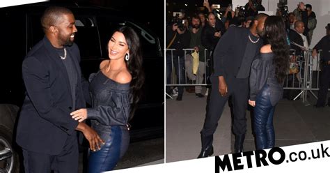 kim kardashian and kanye west flirty and loved up on date night metro